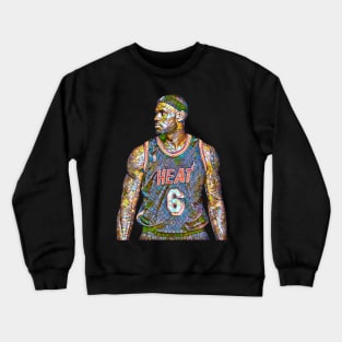 LeBron James Wonderful Mosaic Crewneck Sweatshirt